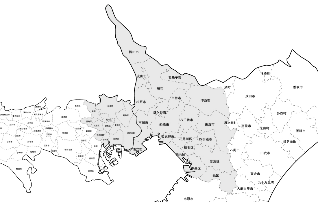 東関東営業所対応エリア