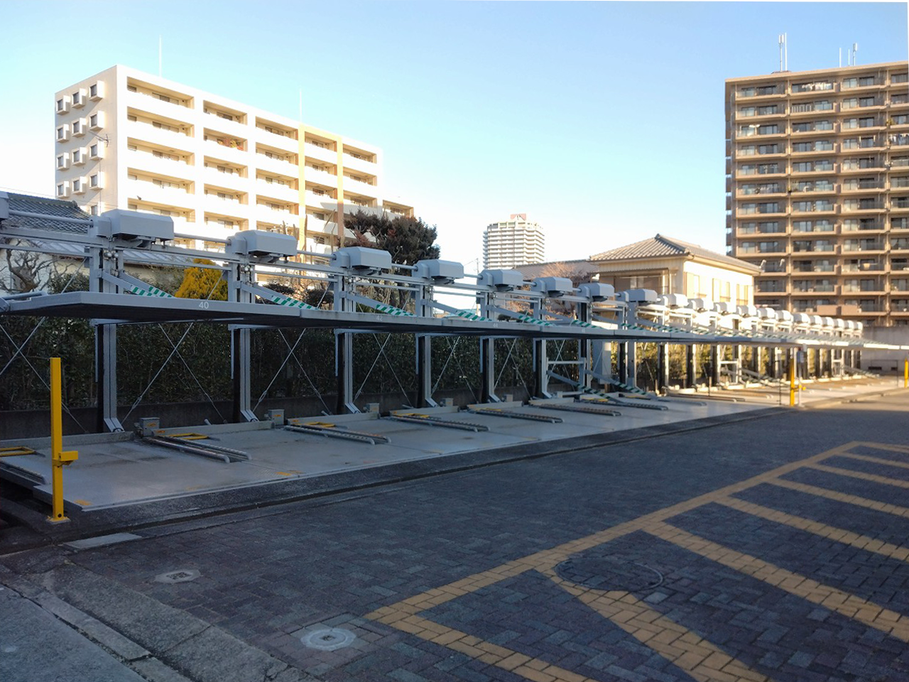 機械式駐車装置解体前