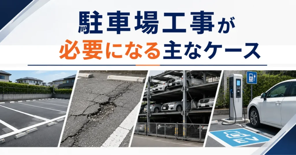 駐車場工事の費用・種類・流れを徹底解説