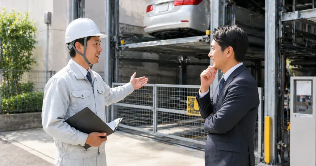機械式駐車装置のパレット修繕を専門業者に相談すべき理由